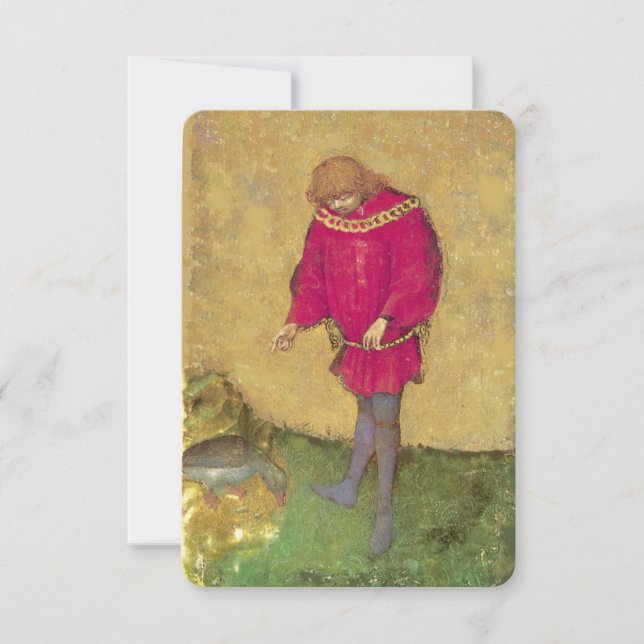 アンティークタロットドイツのコートのカード/ダックスのページ (正面)