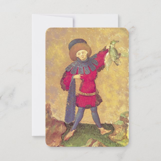 アンティークタロットドイツのコート・カード/アヒルの大地主 (正面)