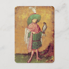 アンティークタロットドイツのコート・カード/《鳥》ハヤブサの大地主