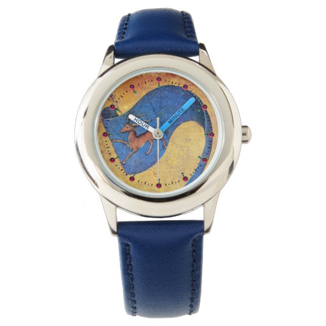 アンティークタロット，ドイツのコートのカード，デールの国旗 腕時計 (正面)