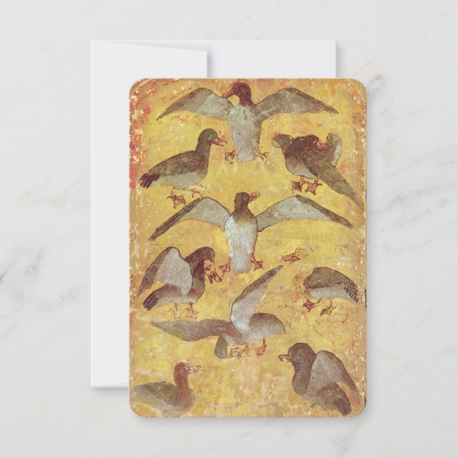 アンティークタロット/ドイツのコート・カード/アヒルの9 (正面)