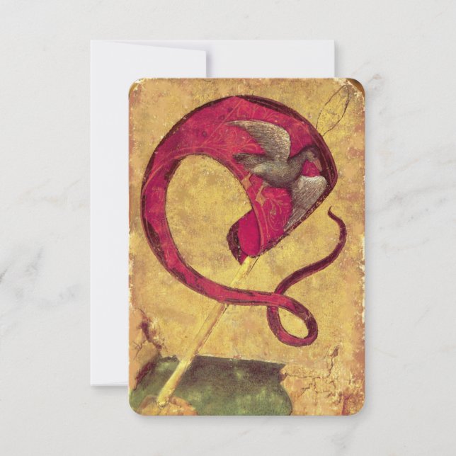 アンティークタロット/ドイツのコート・カード/ダックのバナー (正面)