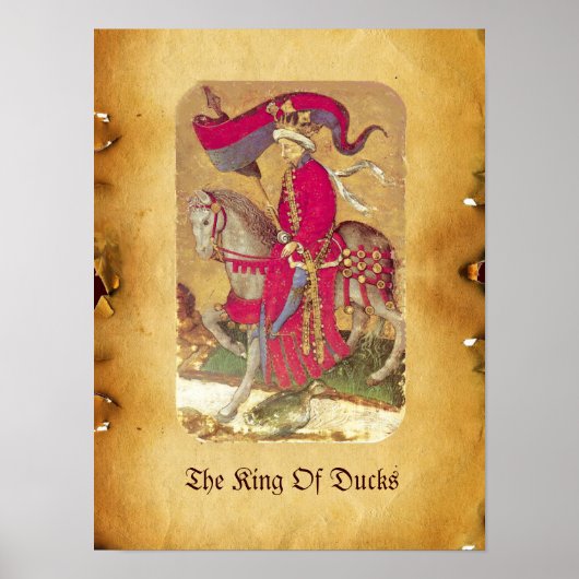 アンティークタロット/ドイツのコート・カード/ダックスの王 ポスター (正面)