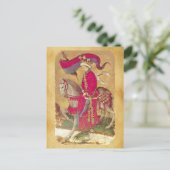 アンティークタロット/ドイツのコート・カード/ダックスの王 ポストカード (スタンド正面)