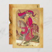 アンティークタロット/ドイツのコート・カード/ダックスの王 ポストカード (正面/裏面)