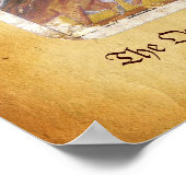 アンティークタロット/ドイツのコート・カード/ドッグの女王 ポスター (角)