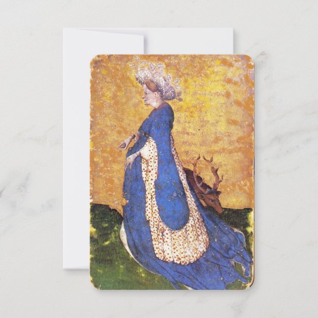 アンティークタロット/ドイツのコート・カード/ハートのメイド (正面)