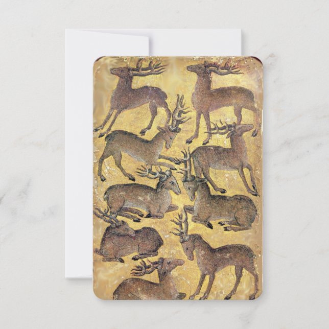 アンティークタロット/ドイツのコート・カード/ハートの9 (正面)