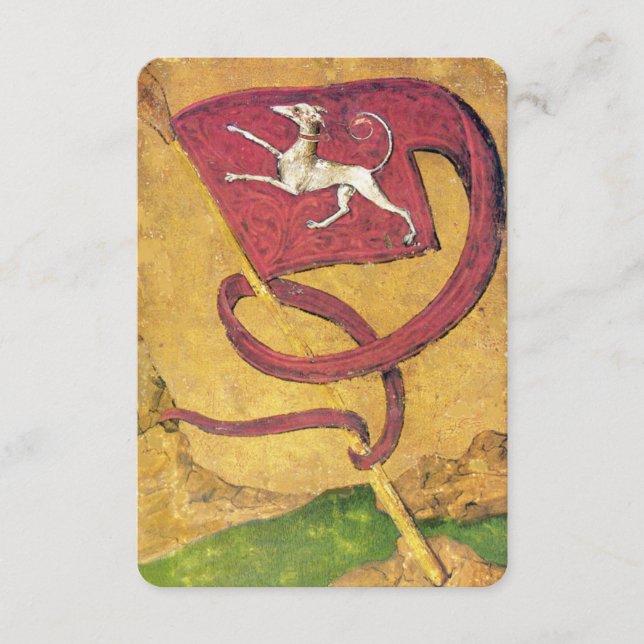 アンティークタロット/ドイツのコート・カード/犬のバナー (正面)