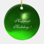 アンティークタロット/ドイツのコート・カード/《鳥》ハヤブサの王 セラミックオーナメント (裏面)