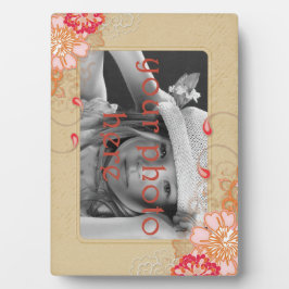 アンティークタンマット5 x 7 Easel付きフォトプラーク フォトプラーク