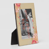 アンティークタンマット5 x 7 Easel付きフォトプラーク フォトプラーク (側面)