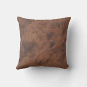 アンティークタンレザープリントクッションテクスチャパターン クッション (裏面)