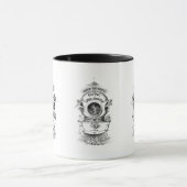 アンティークダイビングヘルメット航海のヴィンテージ マグカップ (中央)