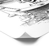 アンティークダイビングヘ航海のルツ ポスター (角)