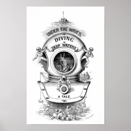 アンティークダイビングヘ航海のルツ ポスター