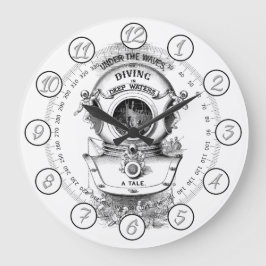 アンティークダイビングヘ航海のルツ ラージ壁時計