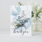 アンティークダスティブルーフローラ サンキューカード (スタンド正面)