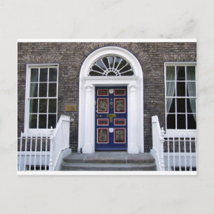 アンティークダブリンの戸口はがき、Merrion Square ポストカード