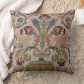 アンティークダマスク織物 クッション (ブランケット)