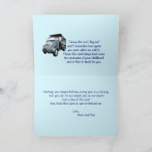 アンティークダンプトラックカスタマイズ-任意の大事な行事 カード (内部)