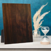 アンティークダークウッドデザイン フォトプラーク (側面)