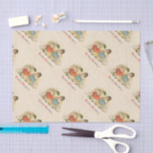 アンティークチルドルウサギ復活祭アート 薄葉紙 (クラフト)