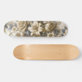 アンティークチンジイエローフローラの完成 スケートボード (横)