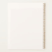 アンティークチンジイエローフローラの完成 プランナー手帳 (裏面)