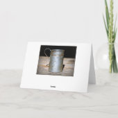 アンティークティンカップズブラザーハッピーバースデー カード (裏面)