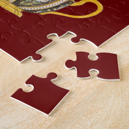 アンティークティーカップ皿デザイン ジグソーパズル (側面)