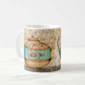 アンティークティーポット コーヒーマグカップ (正面左)