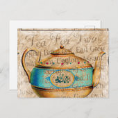 アンティークティーポット ポストカード (正面/裏面)