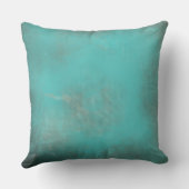 アンティークティール(緑がかった色)動揺してヴィンテージデコール クッション (裏面)