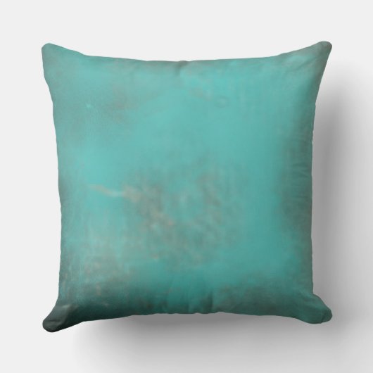アンティークティール(緑がかった色)動揺してヴィンテージデコール クッション (裏面)
