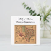 * アンティークテキサス地図 #1 招待状 (スタンド正面)