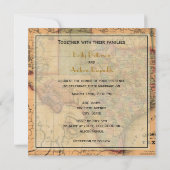 *アンティークテキサス州の地図#1 招待状 (裏面)