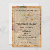 *アンティークテキサス州の地#1図動揺して(BG #3) 招待状 (裏面)