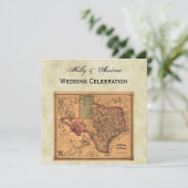 *アンティークテキサス州の地#1図動揺して(BG #3) 招待状 (スタンド正面)