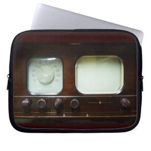 アンティークテレビおよびラジオ ラップトップスリーブ