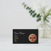 アンティークテンプラールクロスレッドルビージェム 名刺 (スタンド正面)