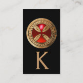 アンティークテンプラールクロスレッドルビージェム 名刺 (裏面)