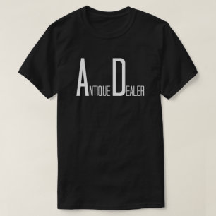 アンティークディーラーのおもしろい文字 Tシャツ