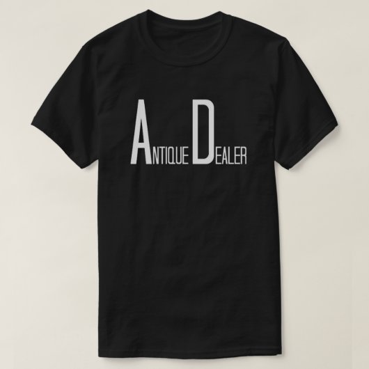アンティークディーラーのおもしろい文字 Tシャツ (デザイン正面)