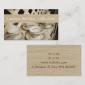 アンティークディーラーショップヴィンテージティーカップ 名刺 (正面/裏面)