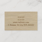 アンティークディーラーショップヴィンテージティーカップ 名刺 (裏面)