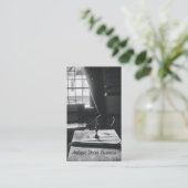 アンティークデコールインテリアルームテーブルウィン素朴ドウ 名刺 (スタンド正面)