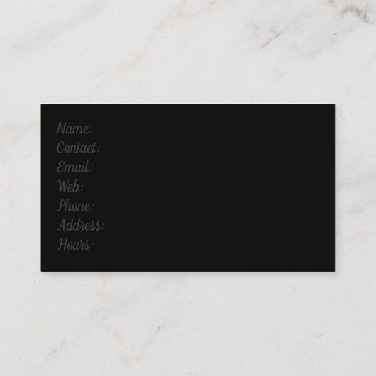 アンティークデコールインテリアルームテーブルウィン素朴ドウ 名刺 (裏面)