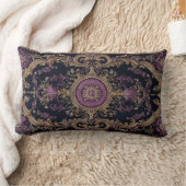 アンティークデザインダークアカデミア ランバークッション (ブランケット)