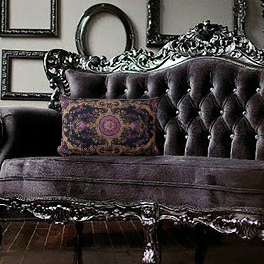 アンティークデザインダークアカデミア ランバークッション